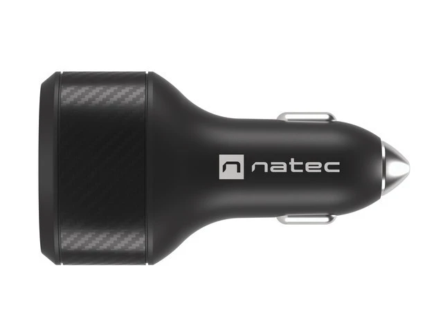 NATEC automobilinis įkroviklis Coney 2x USB 1x USB-C PD 3.0 84W QC3.0