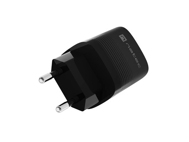 Įkroviklis - NATEC RIBERA GAN 30W USB-A + USB-C Greitas Įkroviklis Juodas
