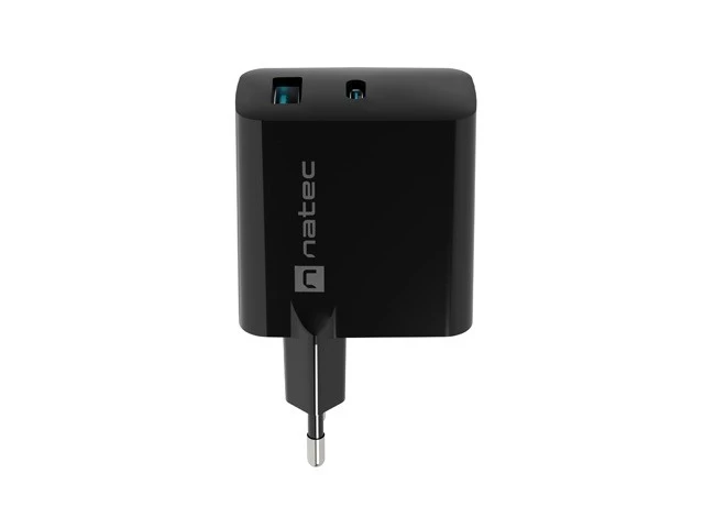 Įkroviklis - Natec Ribera Gan 65W, Juodas