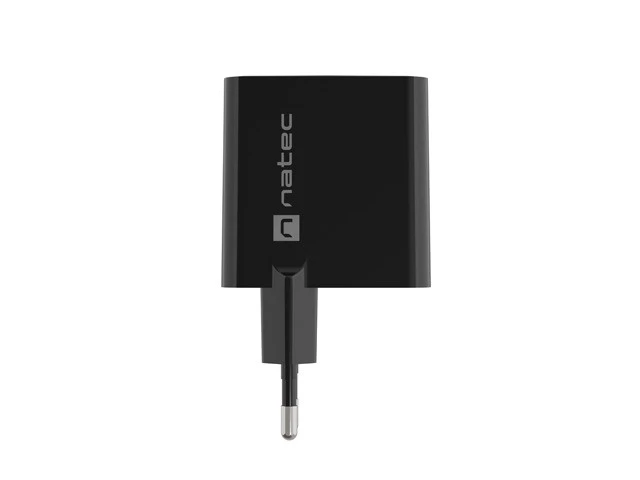 Įkroviklis - Natec Ribera Gan 65W, Juodas