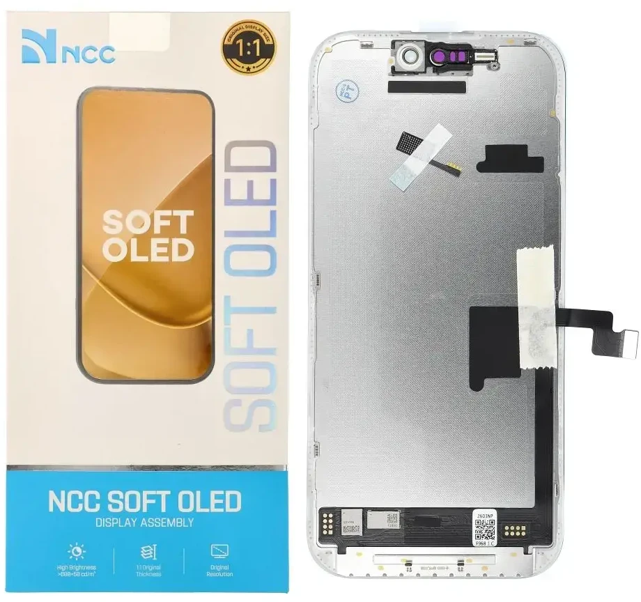 NCC LCD ekranas, skirtas IPHONE 16 Pro, minkštas, Oled, 120Hz (palaiko IC transplantaciją)