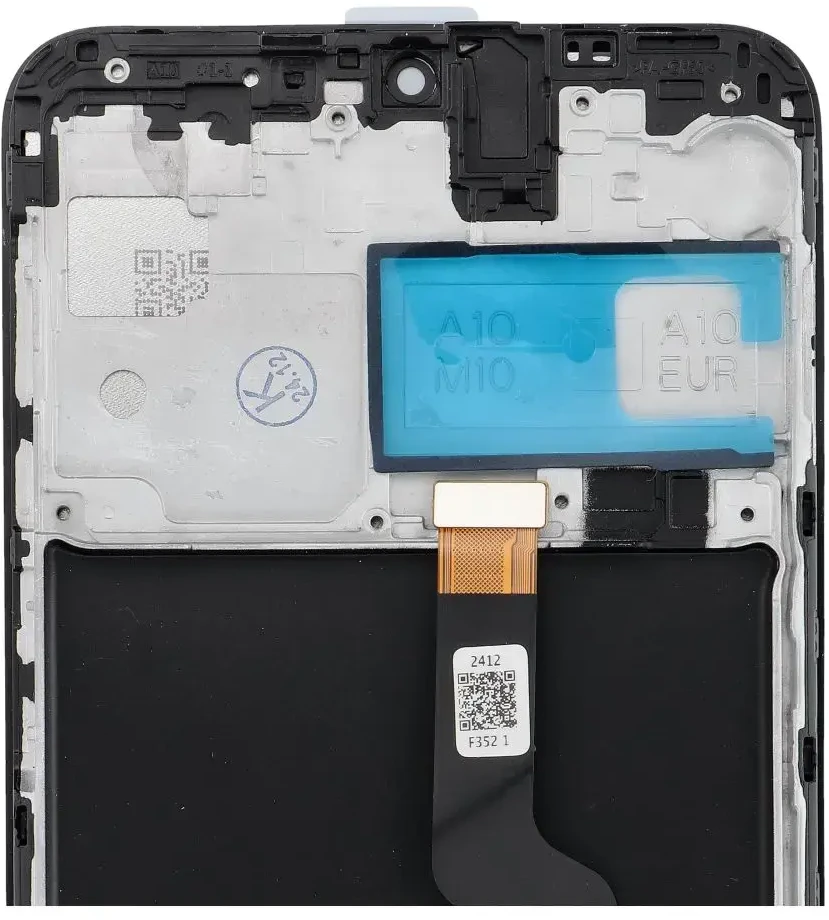 NCC LCD ekranas, skirtas SAMSUNG A10 A105 F/M/G OEM su rėmeliu