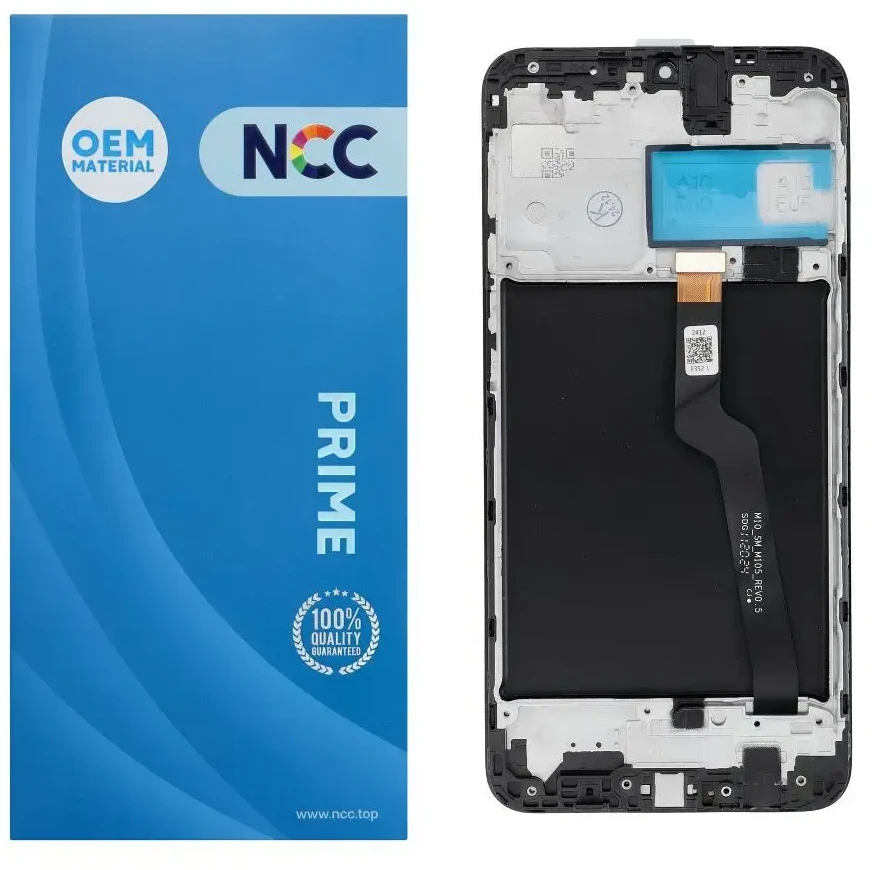 NCC LCD ekranas, skirtas SAMSUNG A10 A105 F/M/G OEM su rėmeliu