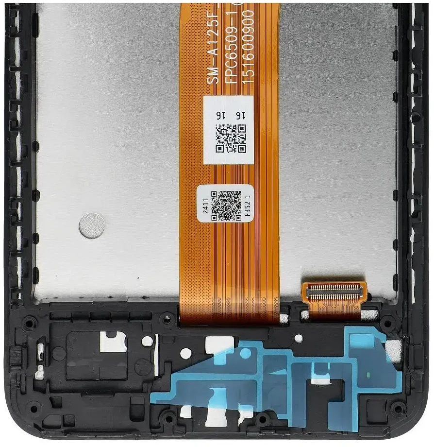 NCC LCD ekranas, skirtas SAMSUNG A12 A125F/U/W/M OEM su rėmeliu