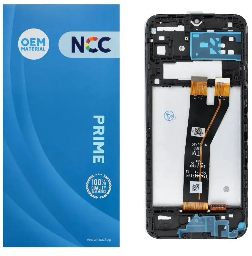 NCC LCD ekranas, skirtas SAMSUNG A14 5G A146 B/M OEM su rėmeliu