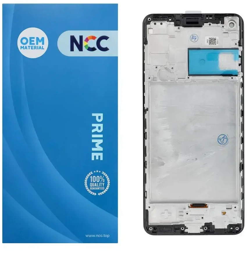 NCC LCD ekranas, skirtas SAMSUNG A21S A217 F/M OEM su rėmeliu