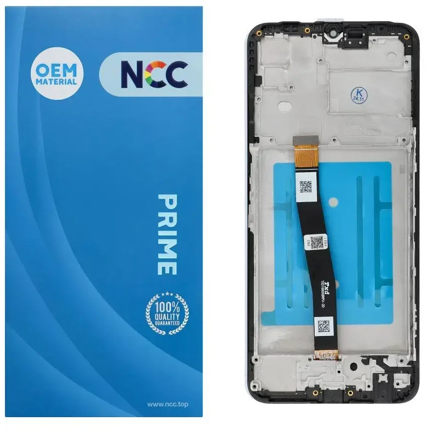 NCC LCD ekranas, skirtas SAMSUNG A22 5G A226B OEM su rėmeliu