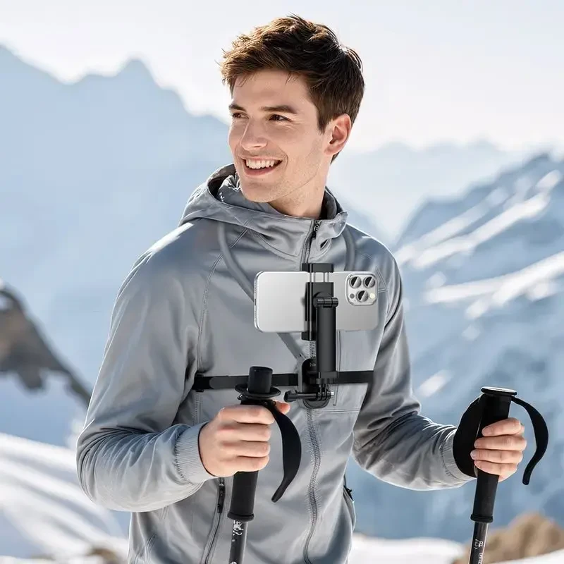 Neck universal phone holder Hoco K30 juodas pilka