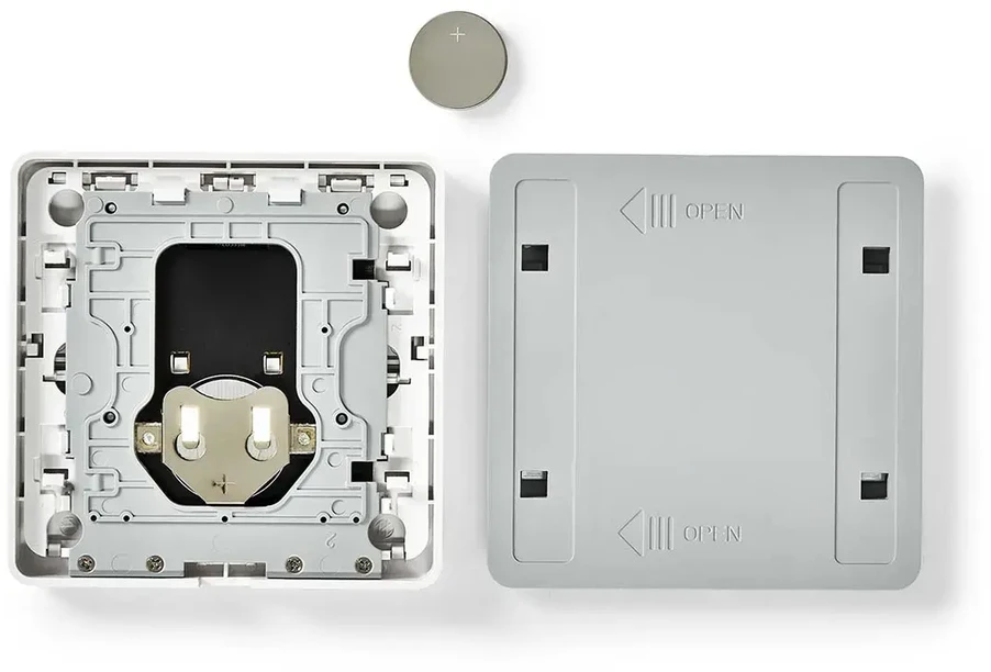 Nedis Išmanusis Zigbee SmartLife belaidis sieninis jungiklis, programuojamas, 12 funkcijų, CR2430, baltas