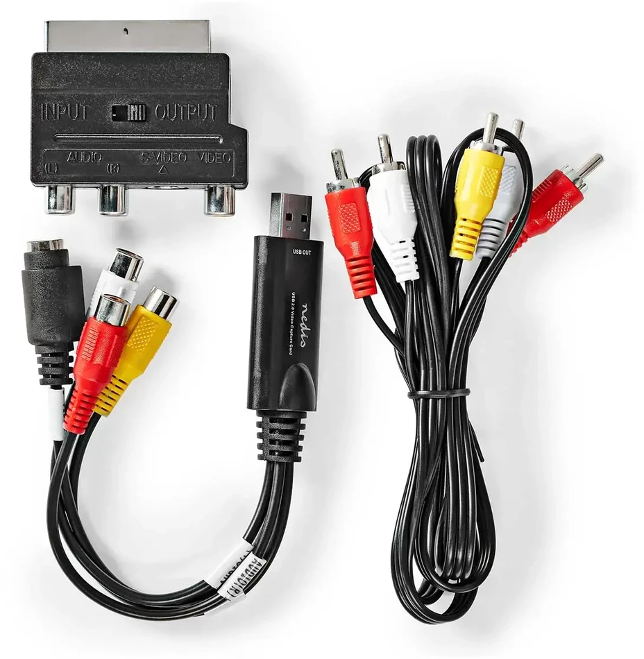 Nedis Keitiklis - analoginio vaizdo į skaitmeninį - SCART/RCA/S-Video - USB 2.0
