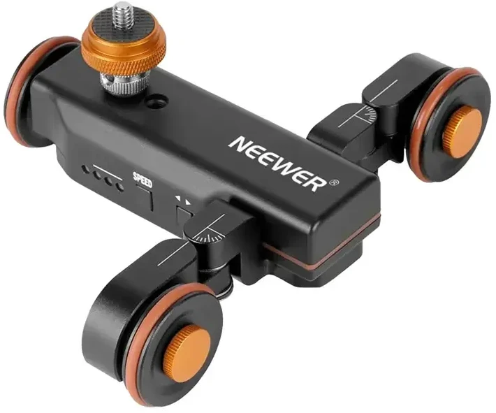 NEEWER DL100 triratis kameros vežimėlis su nuotolinio valdymo pultu