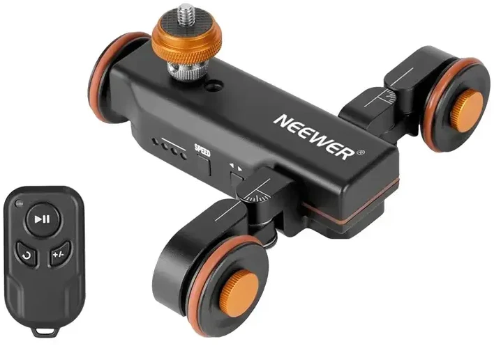 NEEWER DL100 triratis kameros vežimėlis su nuotolinio valdymo pultu