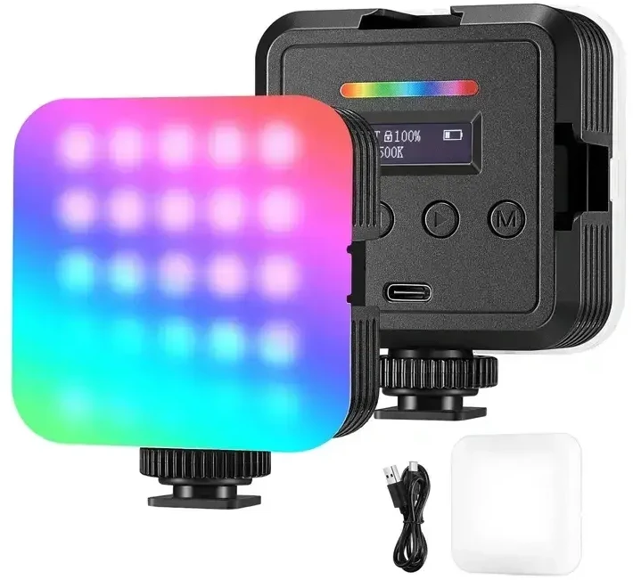LED Šviestuvas - Neewer RGB61 6 W LED Šviestuvas, 61 LED, 2 500–8 500 K, 2 000 mAh, RGB