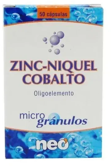 "Neo Microgranules" cinko nikelio kobalto 50 kapsulių