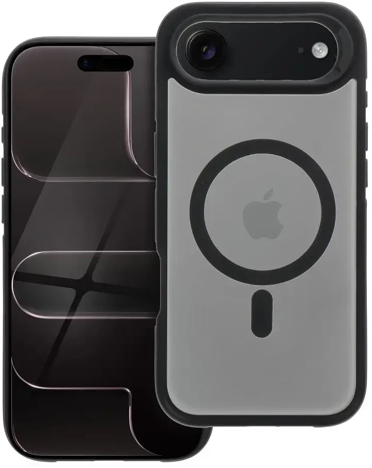 Originalus „iPhone 17 AIR Neo“ dėklas, suderinamas su „MagSafe“ juodas