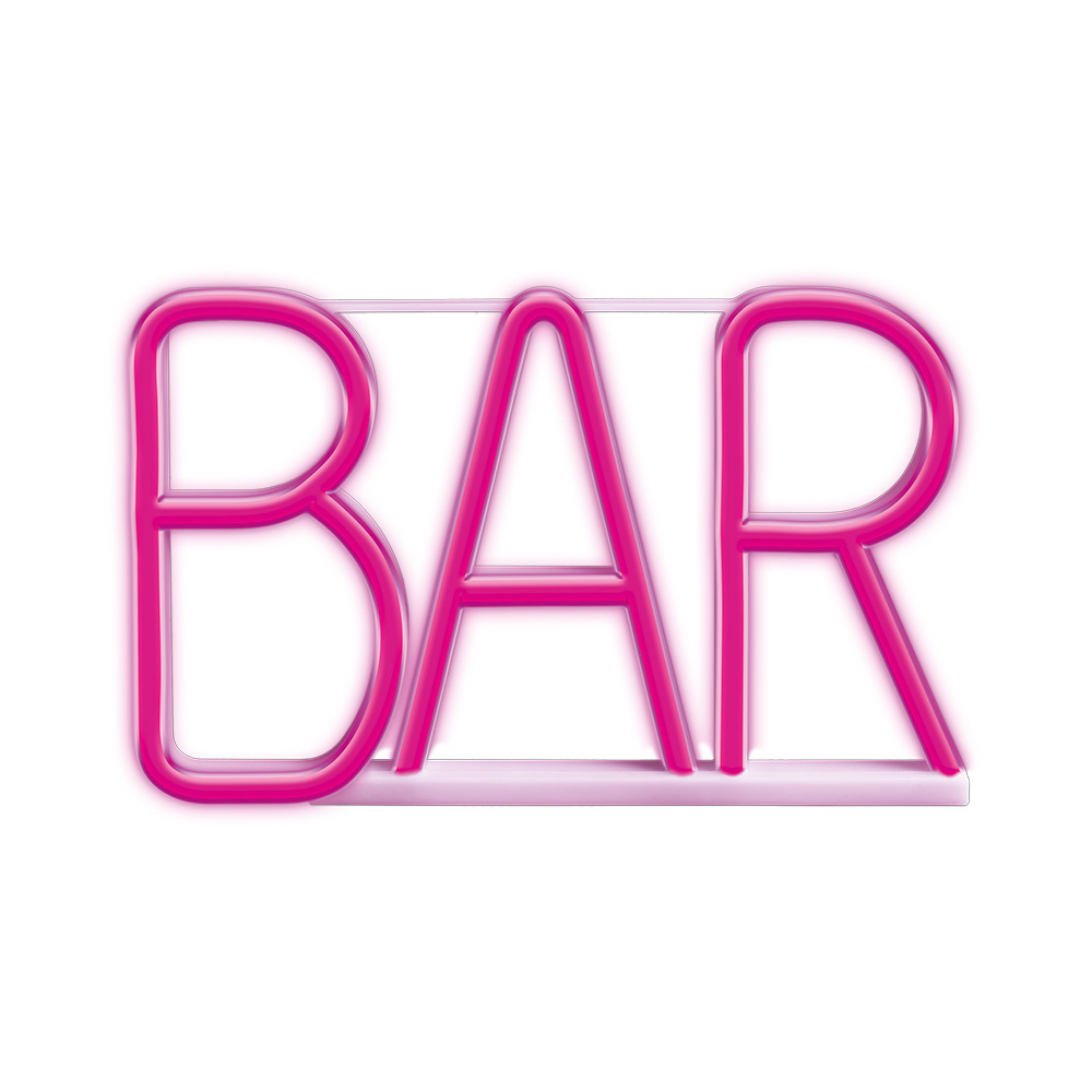 TelForceone NEON LED BAR rožinė Bat + USB FLNE24 Forever Light
