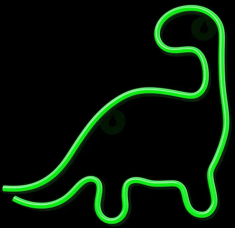 Neon LED Light DINOSAUR žalias NNE01 Neolia
