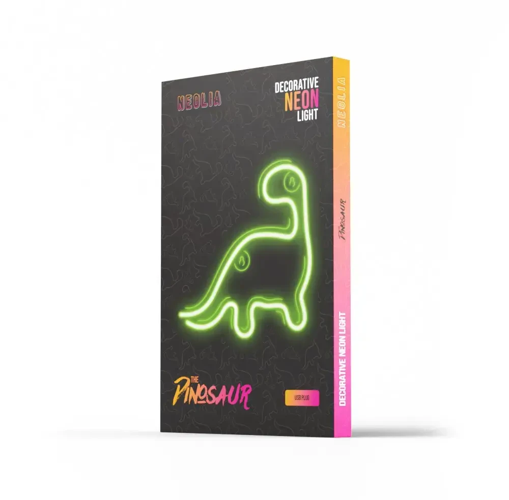 Neon LED Light DINOSAUR žalias NNE01 Neolia