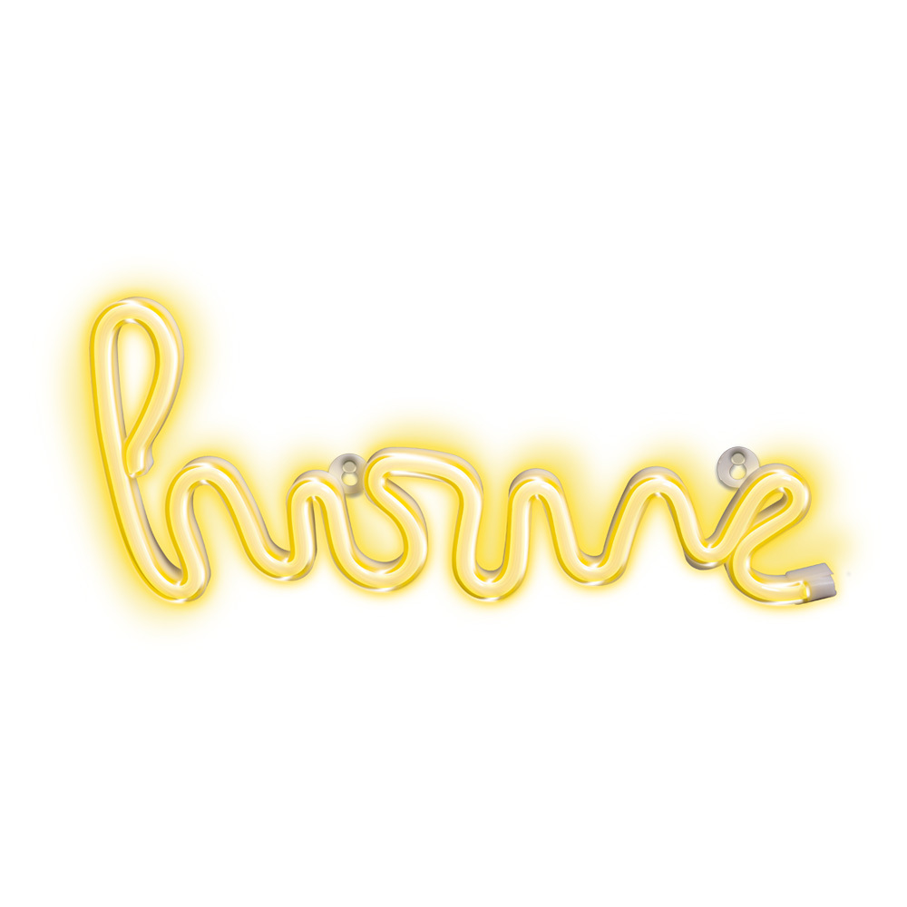 TelForceone Neoninis LED šviestuvas HOME šiltai balta Bat + USB FLNE21 Forever Light