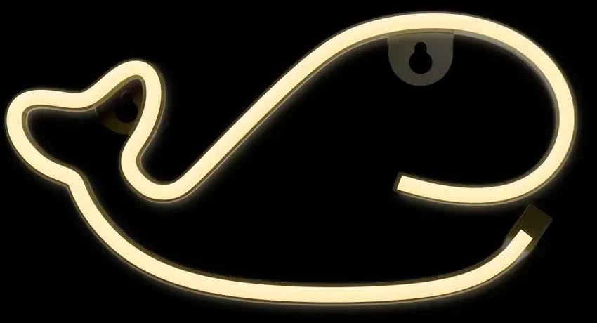 Neoninė LED lemputė BANGINIS šilta balta šikšnosparnis + USB FLNE09 Forever Light