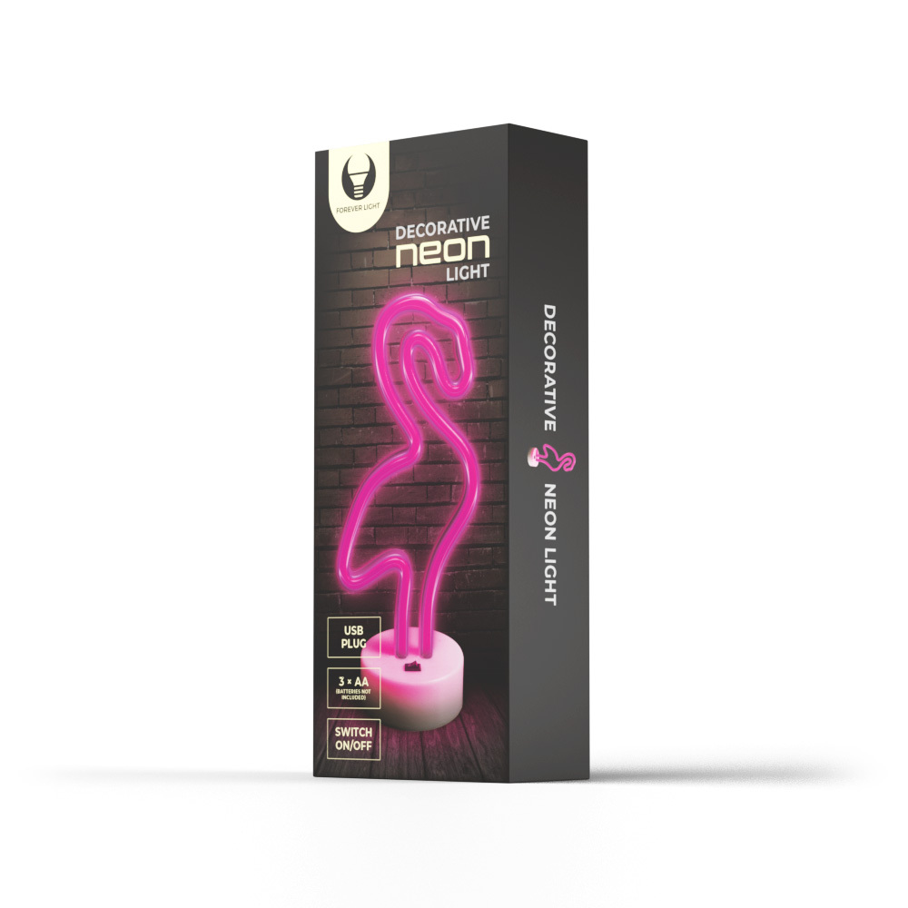 TelForceone Neon LED ant stovelio Flamingas rožinė FSNE01 Forever Light