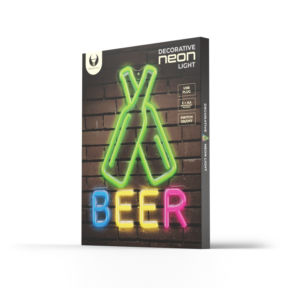 TelForceone Neon plexi led beer multikolor fpne08 forever light