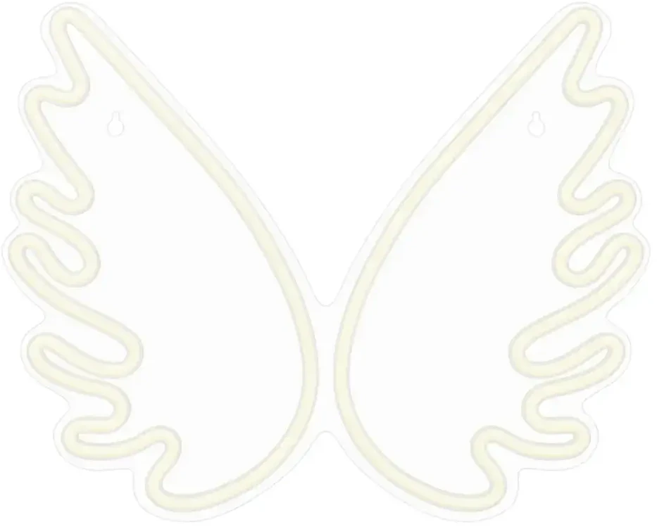 TelForceone Neoniniai PLEXI LED WINGS balti FPNE09X"Forever" šviesiai