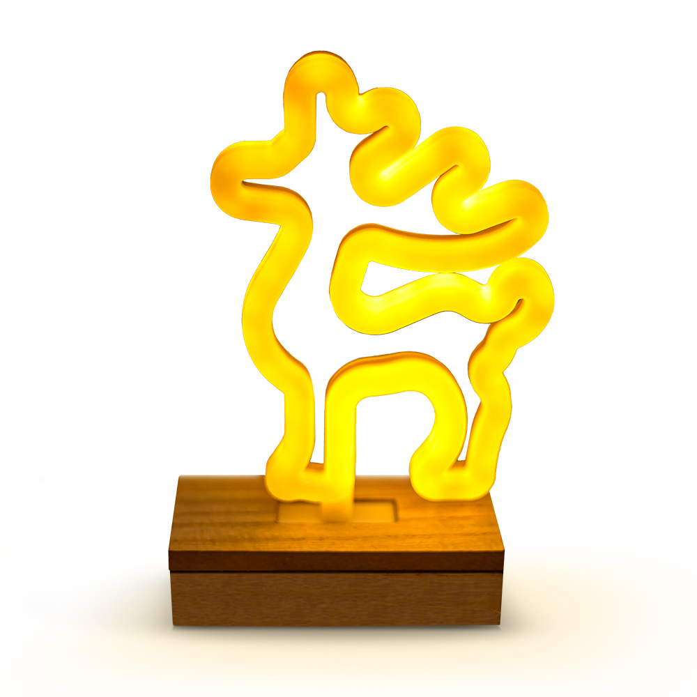 TelForceone Neon Wood Stand LED elnias šiltai balta FLNW02 Forever Light