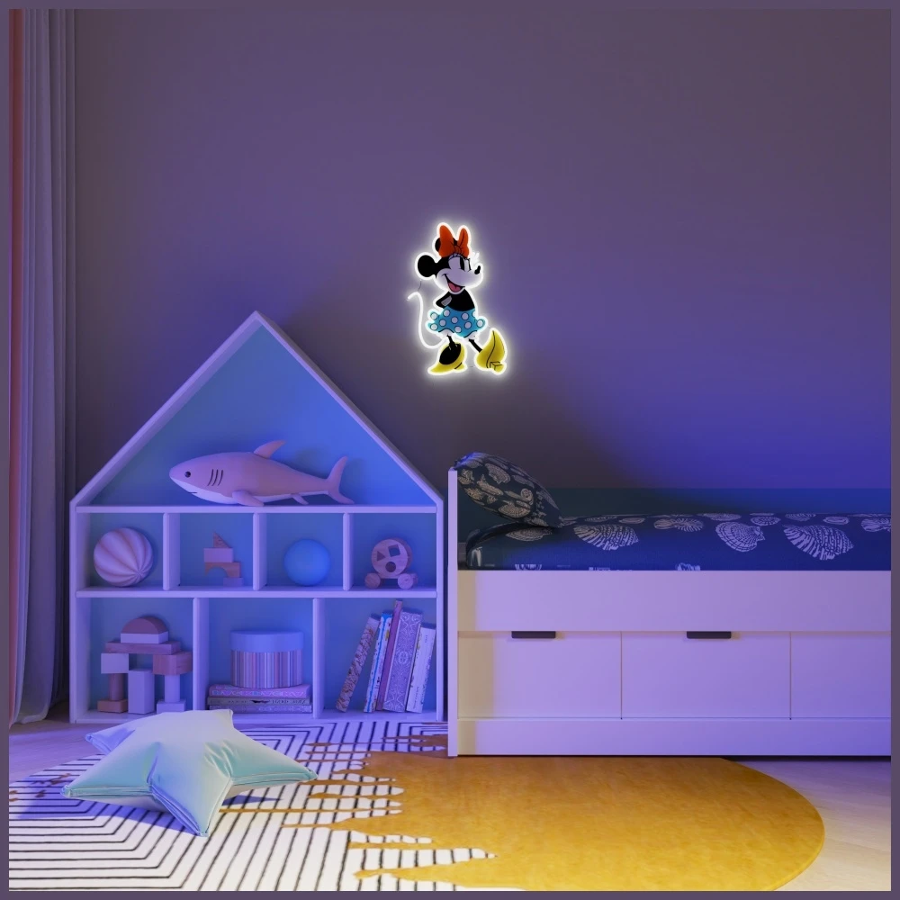 Yellowpop Neoninis geltonasis Disney Minnie pilnas kūnas