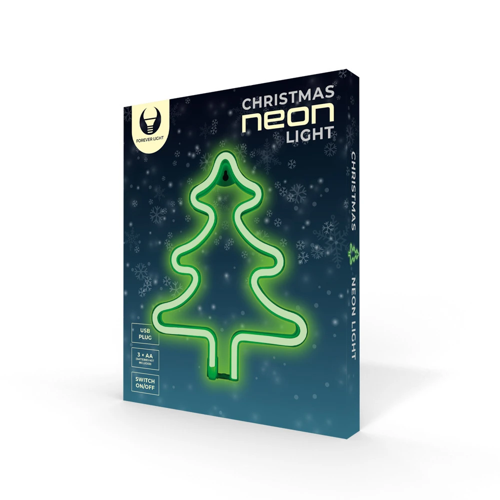 TelForceone Neon LED Kalėdinė Eglutė žalia FLNE16 Forever Light