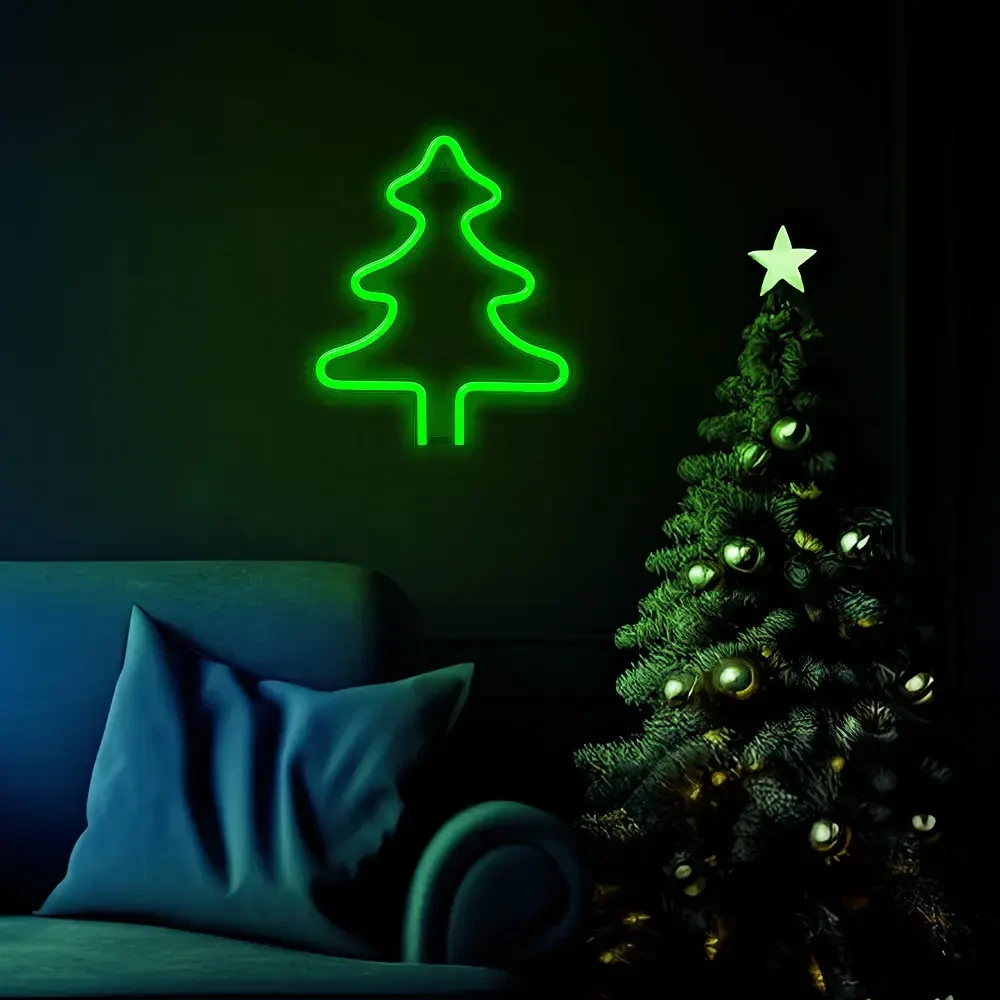 Neon LED Kalėdinė eglutė žalia FLNE16 Forever Light