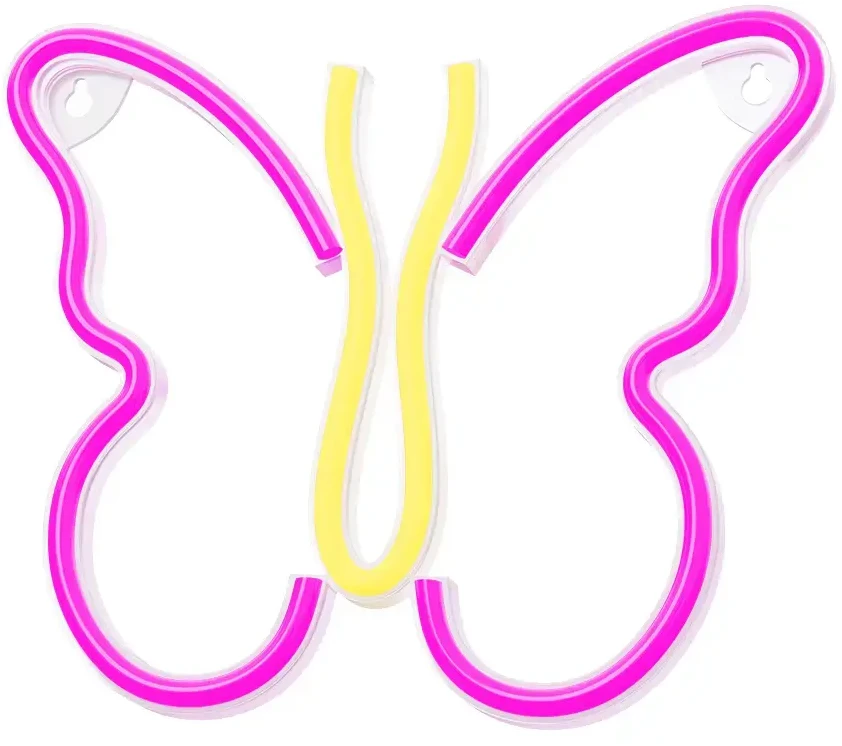 Neoninis LED šviestuvas BUTTERFLY rožinis NNE03 Neolia