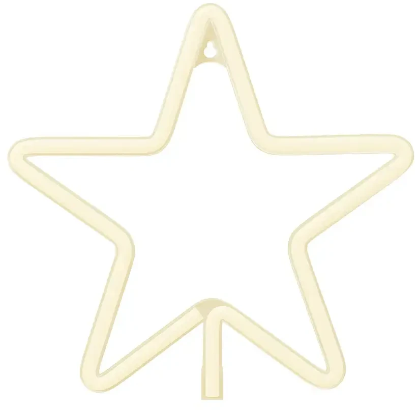 TelForceone Neoninė LED KALĖDINĖ PENKIAKAMPĖ ŽVAIGŽDĖ šilta balta FLNE22 Forever Light
