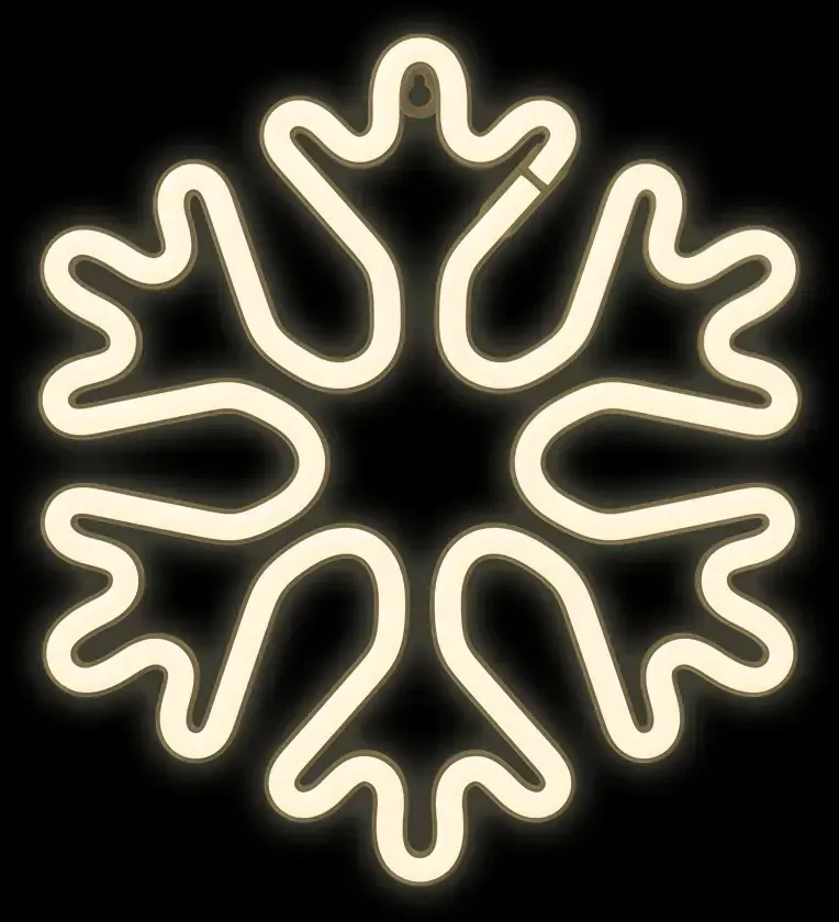 Neon LED Kalėdų snaigė balta FLNE20 Forever Light