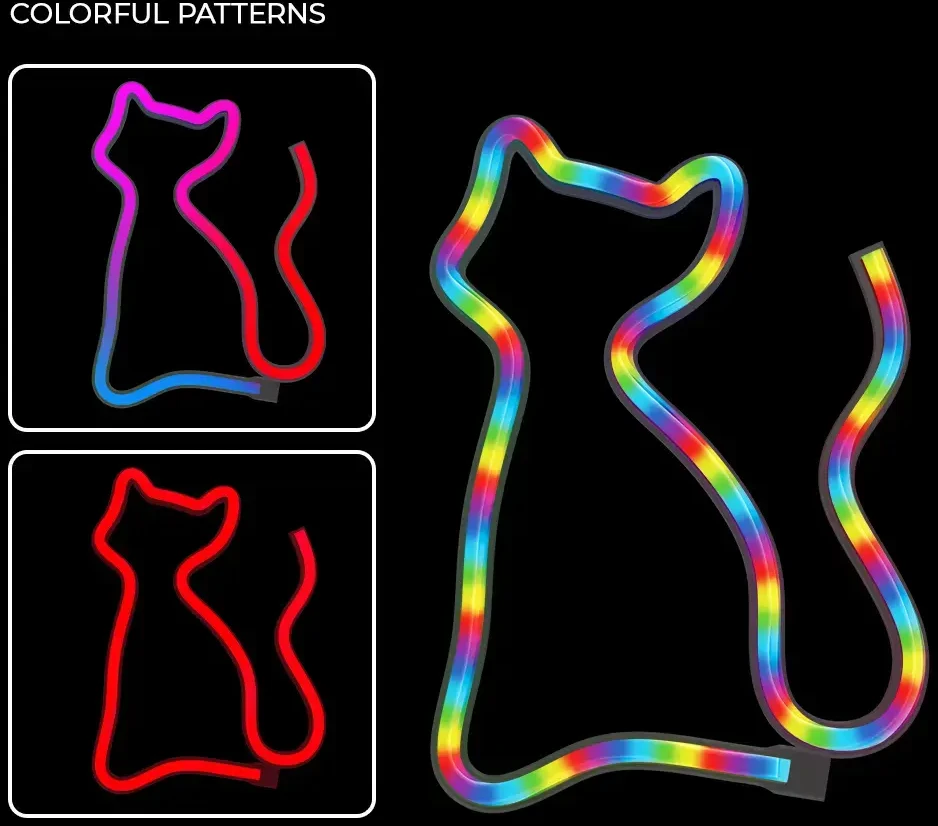 Neoninis LED RGB CAT FLRN03 + RC Forever Light
