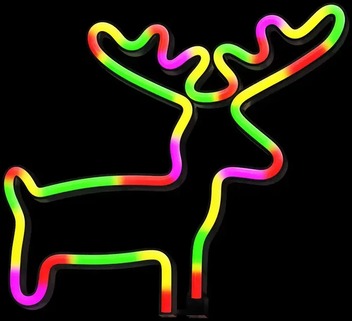 TelForceone Neoninė LED lemputė ELK daugiaspalvė šikšnosparnis + USB FLNE12 Forever Light