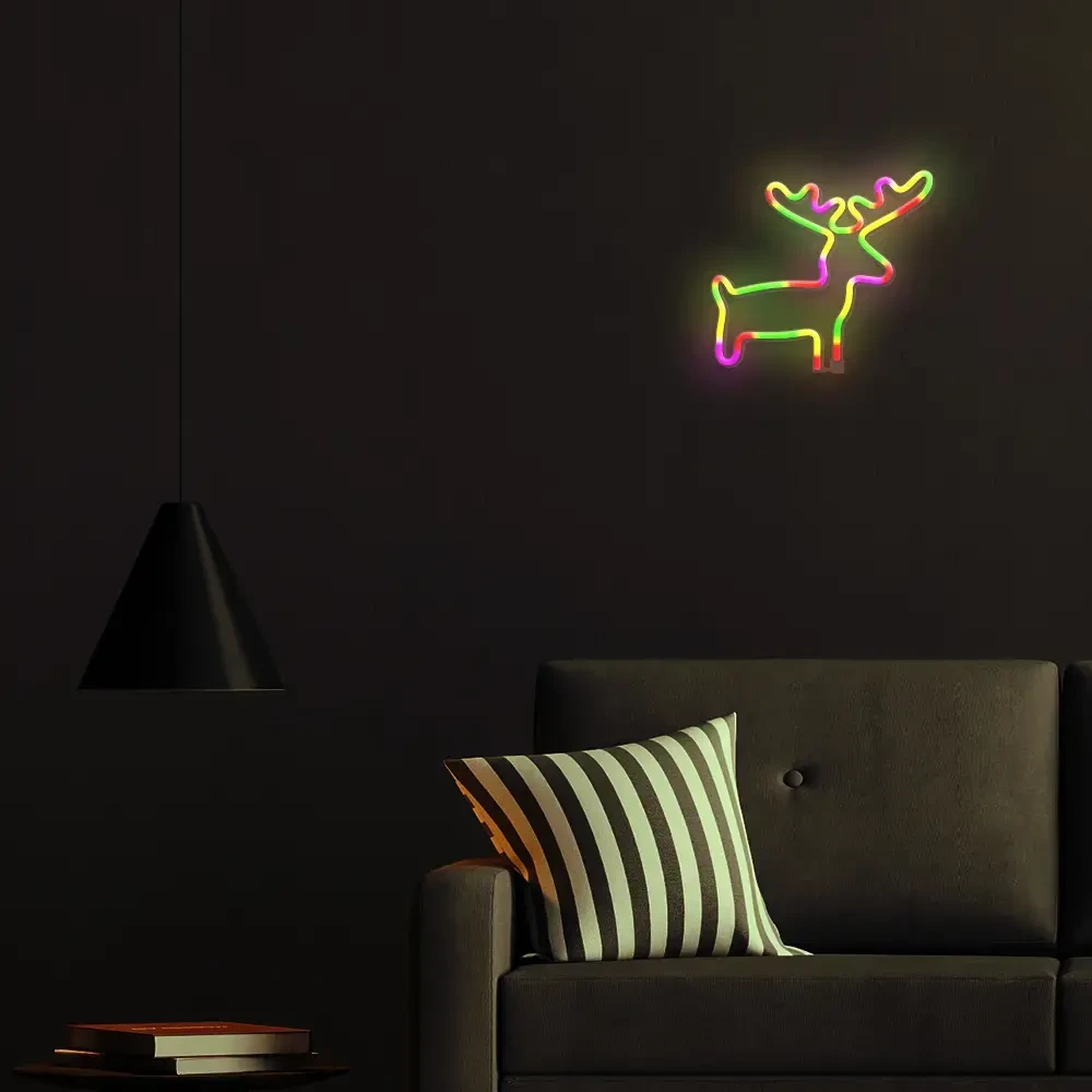 TelForceone Neoninė LED lemputė ELK daugiaspalvė šikšnosparnis + USB FLNE12 Forever Light