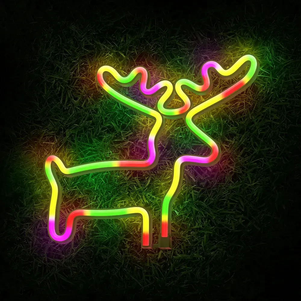 TelForceone Neoninė LED lemputė ELK daugiaspalvė šikšnosparnis + USB FLNE12 Forever Light