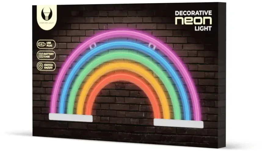 Neoninė LED lemputė RAINBOW 5 spalvų FLNE14X Forever Light