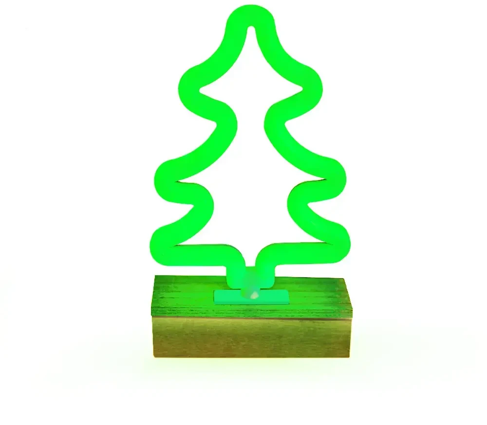 TelForceone Neon Wood Stand LED Kalėdų Eglutė žalia FLNW03 Forever Light