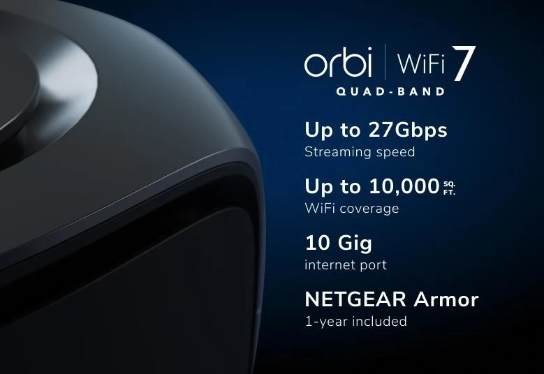 Maršrutizatorius NETGEAR Orbi 970 3-pak (RBE973SB-100EUS)