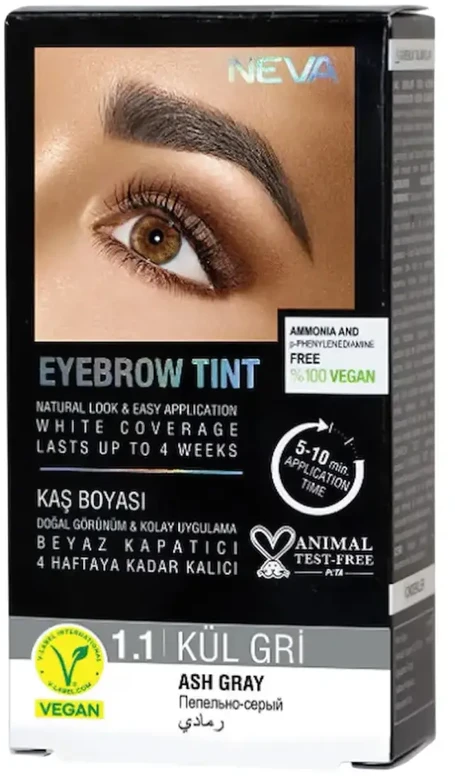 Neva Eyebrow Tint Permanent Hair Dye Natural Skirtas šviesiems plaukams, 30 ml