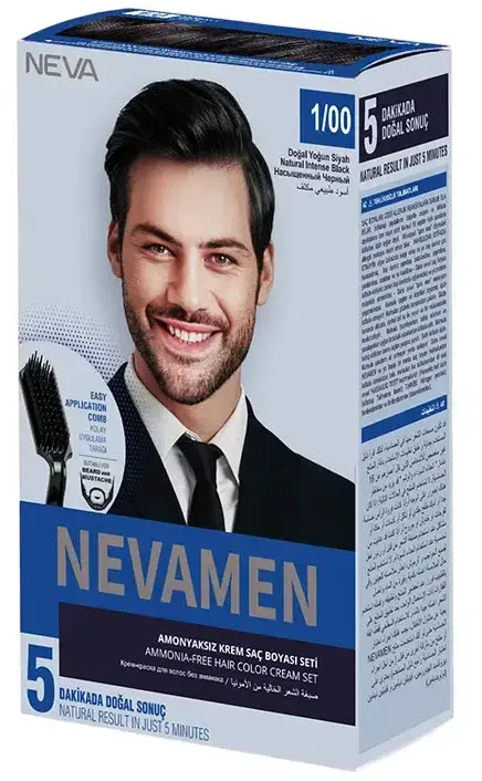 Neva Nevamen Semi-Permanent Hair Dye 5/0 Natural Medium Brown, 150 ml