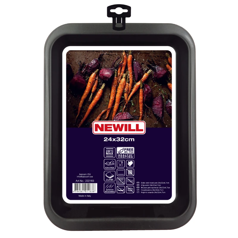 Newill Kepimo indas 22x28x4,7 cm juodas