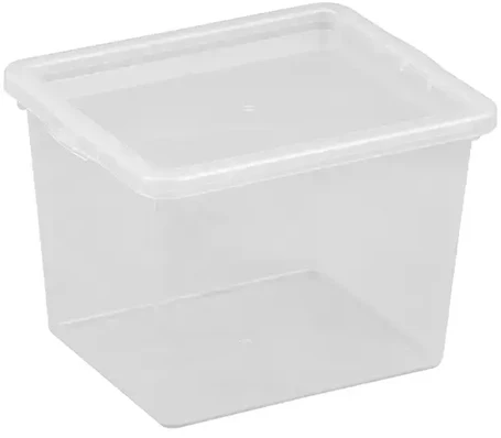 NHG Dėžė su dangčiu Basic box Plast Team 3L permatoma