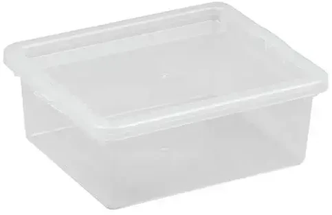 NHG Dėžė su dangčiu Basic box Plast Team 1.5L permatoma