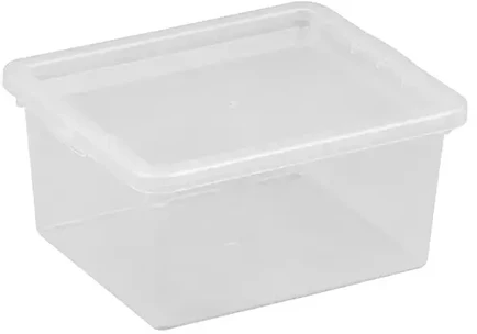 NHG Dėžė su dangčiu Basic box Plast Team 2L permatoma