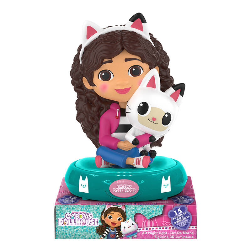 Kids Licensing Gabby's Dollhouse 3D ledinė, naktinė lempa