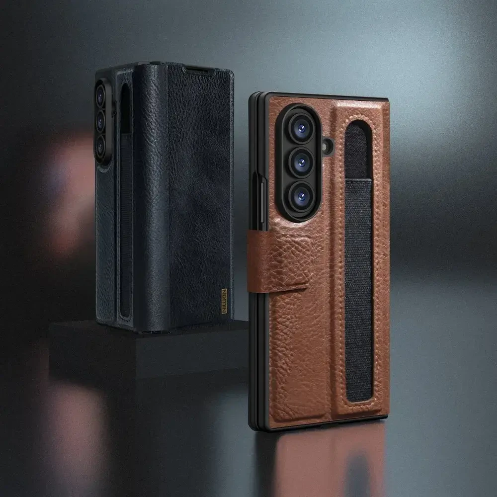 Nillkin Aoge dėklas skirtas Samsung Galaxy Z Fold 7 juodos spalvos