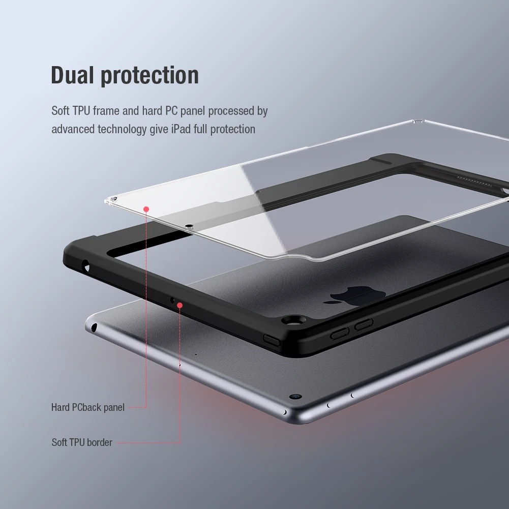 Dėklas Nillkin Bevel Leather Apple iPad 10.2 2021/iPad 10.2 2020/iPad 10.2 2019 juodas